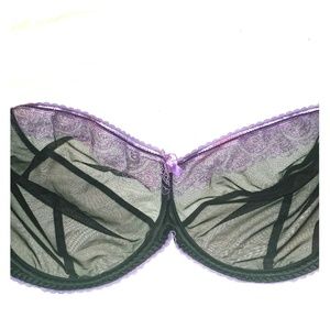 36JJ Curvy Kate Bra (Black and Purple)